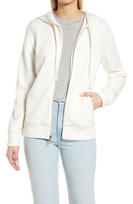 Tommy Bahama Tobago Bay Cotton Blend Zip-Up Hoodie in Coconut