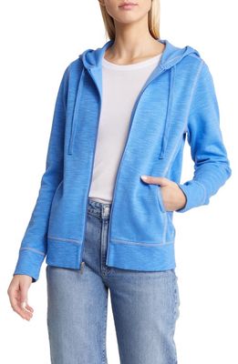 Tommy Bahama Tobago Bay Cotton Blend Zip-Up Hoodie in Palace Blue