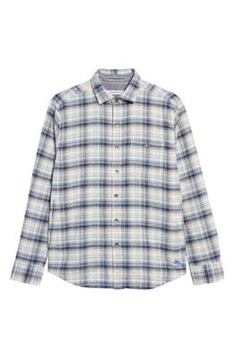 Tommy Bahama Twice as Nice Plaid Flannel Button-Up Overshirt in Continental
