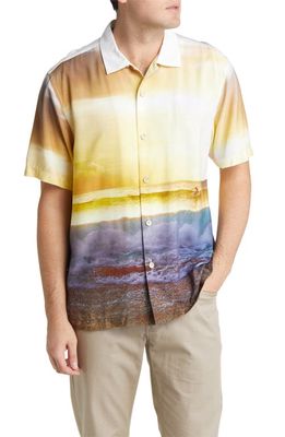Tommy Bahama Veracruz Cay Sunset Break Short Sleeve Button-Up Camp Shirt in Continental
