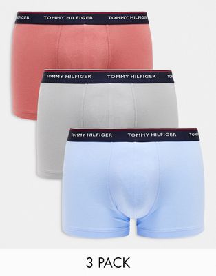Tommy Hilfiger 3 pack trunks in navy-Multi