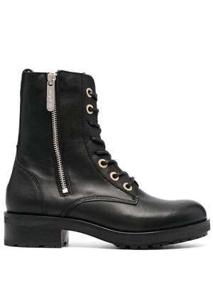 Tommy Hilfiger 40mm zip-up Biker boots - Black