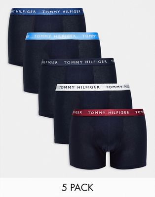 Tommy Hilfiger 5 pack trunks in navy