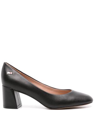 Tommy Hilfiger 60mm square-toe leather pumps - Black