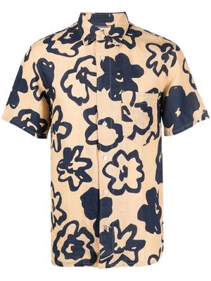 Tommy Hilfiger all-over floral-print shirt - Neutrals