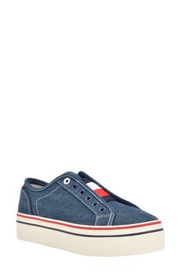 Tommy Hilfiger Balie Slip-On Platform Sneaker in Medium Blue 420