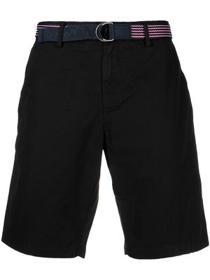 Tommy Hilfiger belted cotton shorts - Black