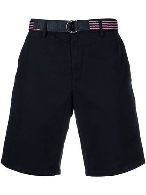 Tommy Hilfiger belted cotton shorts - Blue