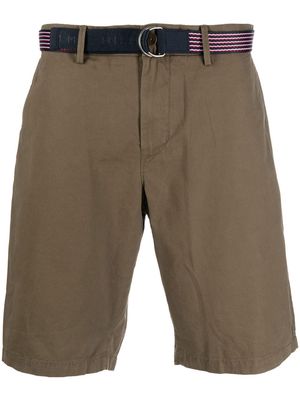 Tommy Hilfiger belted cotton shorts - Green