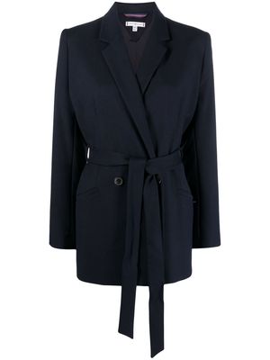 Tommy Hilfiger belted double-breasted blazer - Blue