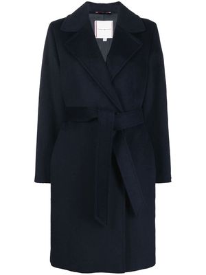 Tommy Hilfiger belted double-breasted wool coat - Blue