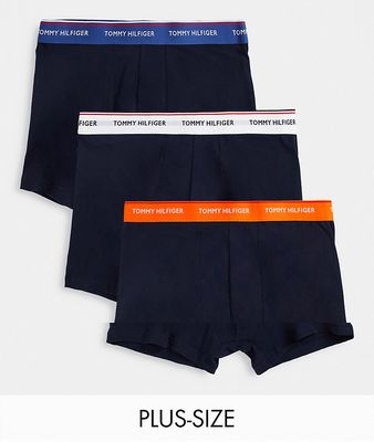 Tommy Hilfiger Big & Tall 3 pack trunks-Navy