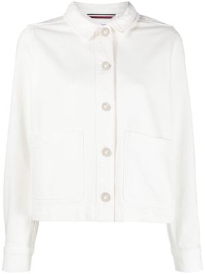 Tommy Hilfiger button down denim jacket - White
