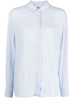 Tommy Hilfiger button-up long-sleeved shirt - Blue