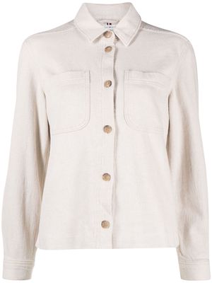 Tommy Hilfiger buttoned cotton-linen blend shirt - Neutrals
