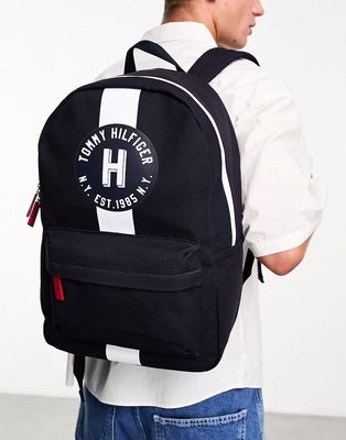 Tommy Hilfiger canvas backpack in navy