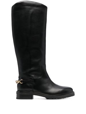 Tommy Hilfiger chain-link detail boots - Black