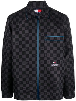 Tommy Hilfiger check-pattern shirt jacket - Black