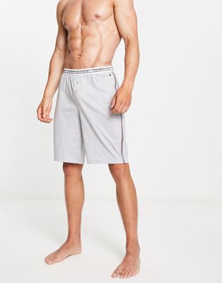 Tommy Hilfiger classic loungewear sleep shorts in gray heather - part of a set