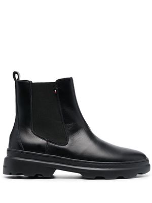 Tommy Hilfiger Comfort leather Chelsea boots - Black