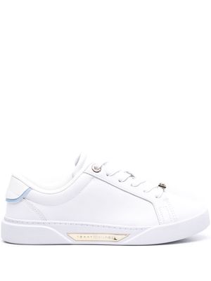 Tommy Hilfiger Court panelled leather sneakers - White