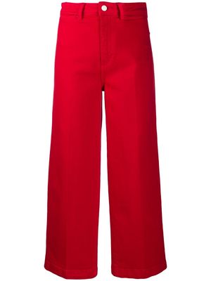 Tommy Hilfiger cropped wide-leg trousers - Red