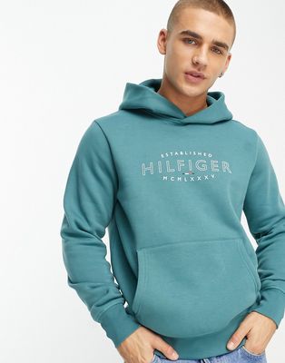 Tommy Hilfiger curve logo hoodie in green