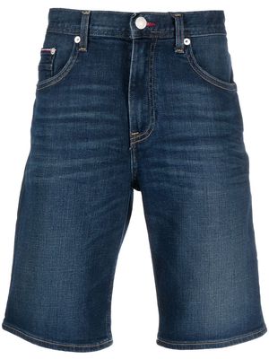 Tommy Hilfiger dark-wash denim shorts - Blue