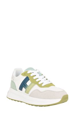 Tommy Hilfiger Dhante Sneaker in White/Medium Green