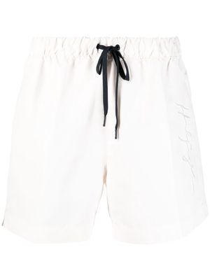 Tommy Hilfiger drawstring elasticated swim-shorts - White