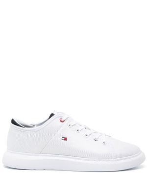 Tommy Hilfiger embroidered-logo mesh low-top sneakers - Neutrals