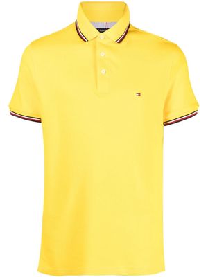 Tommy Hilfiger embroidered-logo polo shirt - Yellow