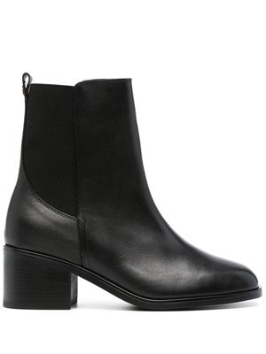 Tommy Hilfiger Essential 55mm leather ankle boots - Black