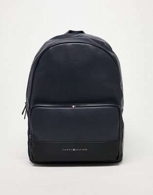 Tommy Hilfiger Essential logo backpack in blue