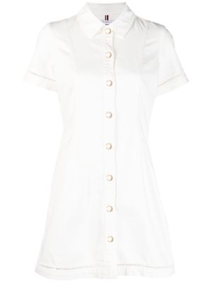 Tommy Hilfiger eyelet-detail shirt dress - White