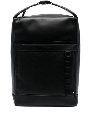 Tommy Hilfiger faux-leather backpack - Black