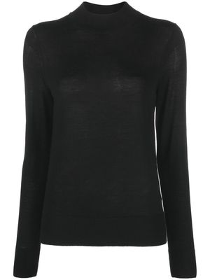 Tommy Hilfiger fine-knit mock-neck jumper - Black