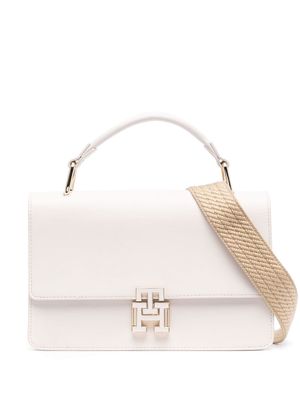 Tommy Hilfiger fold over logo clasp tote bag - Neutrals