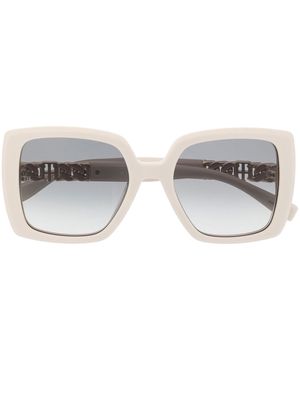 Tommy Hilfiger gradient-tinted square sunglasses - White