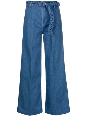 Tommy Hilfiger high-waist belted jeans - Blue