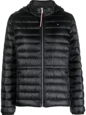 Tommy Hilfiger hooded padded puffer jacket - Black
