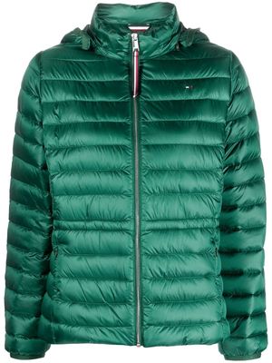 Tommy Hilfiger hooded padded puffer jacket - Green