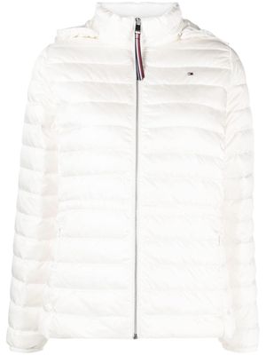 Tommy Hilfiger hooded padded puffer jacket - White