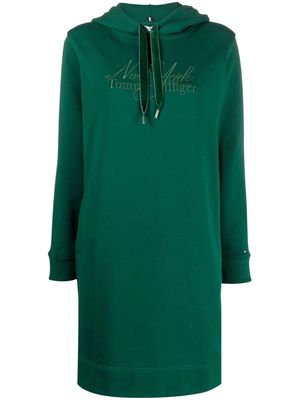 Tommy Hilfiger hoodie cotton dress - Green