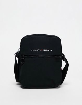 Tommy Hilfiger Horizon mini reporter bag in black