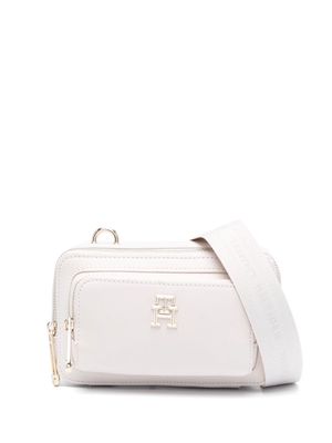 Tommy Hilfiger Iconic monogram-plaque bag - Neutrals