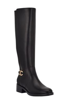 Tommy Hilfiger Imizza Knee High Riding Boot in Black