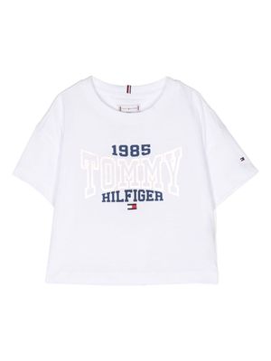 Tommy Hilfiger Junior 1985 Collection-print cotton T-shirt - White