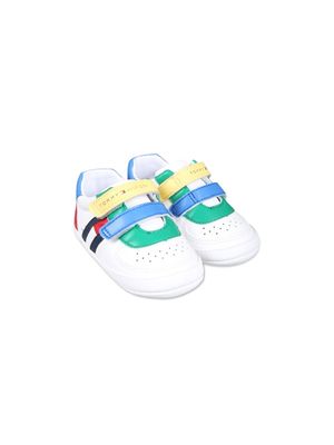 Tommy Hilfiger Junior block colour touch-strap sneakers - White