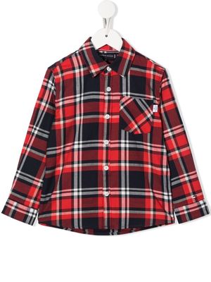 Tommy Hilfiger Junior checked long-sleeved shirt - Red